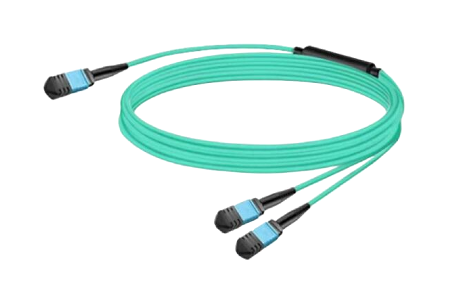 NVIDIA MFP7E20-N015 1:2 Splitter Cable | 800G to 2x400G MPO-12/APC OM4, 15m